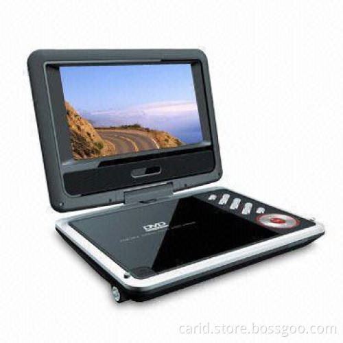 Portable DVD Player with 16:9/4:3 Aspect Ratio and Built-in Lithium Ion Rechargeable Battery